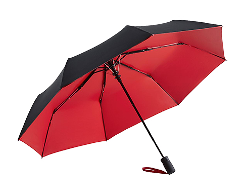 FARE Louisville Double Face Automatic Umbrellas - Black / Red