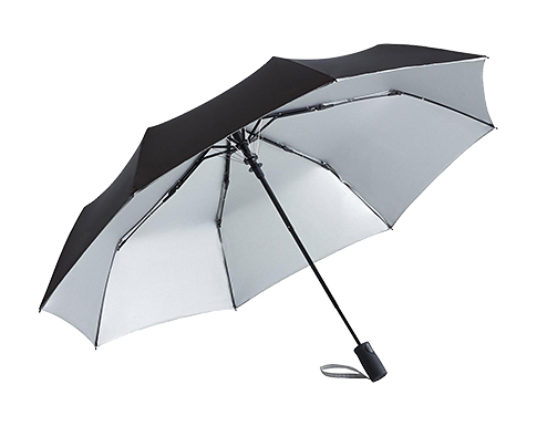 FARE Louisville Double Face Automatic Umbrellas - Black / Silver