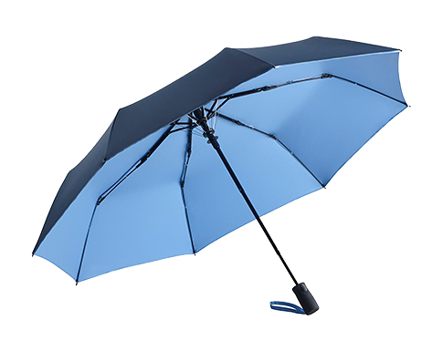 FARE Louisville Double Face Automatic Umbrellas - Navy Blue / Light Blue