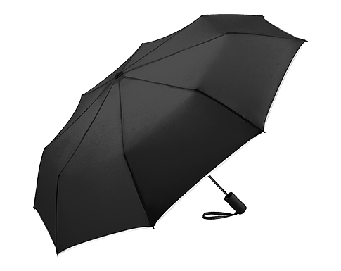 FARE Mercury Reflective Trim Automatic Pocket Umbrellas - Black