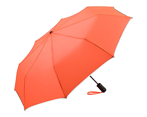 FARE Mercury Reflective Trim Automatic Pocket Umbrellas - Neon Orange
