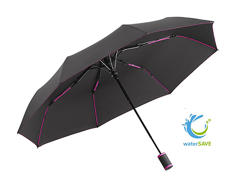 FARE Colourline WaterSAVE Mini Automatic Pocket Umbrellas - Magenta