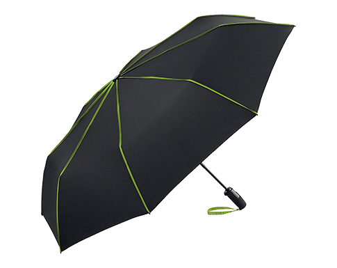 FARE Seam Oversize Automatic Mini Pocket Umbrellas - Black/Lime
