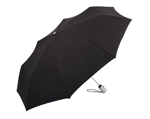FARE Seneca Oversized Automatic Reflective Mini Pocket Umbrellas - Black