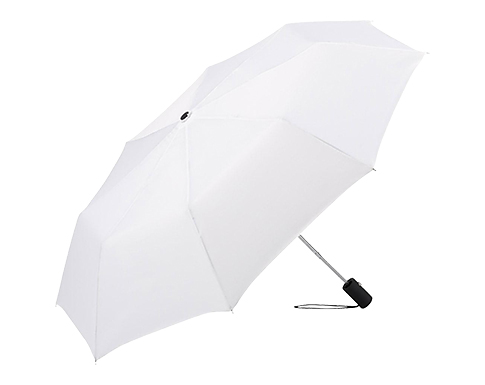 FARE Wellsville Automatic Mini Pocket Umbrellas - White