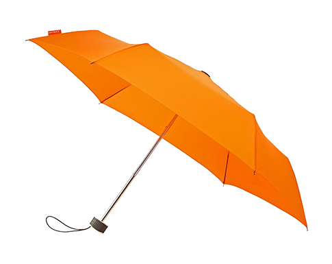 Shrewsbury Mini Flat Telescopic Umbrellas - Orange