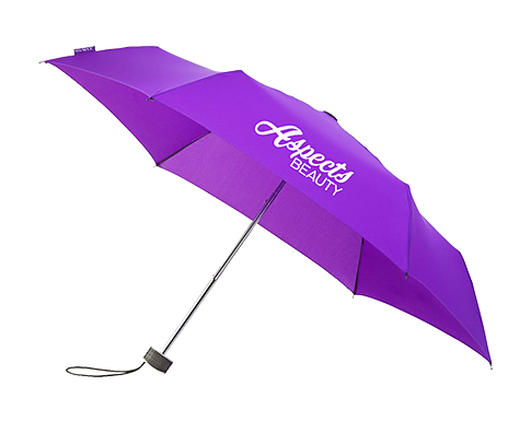 Shrewsbury Mini Flat Telescopic Umbrellas - Purple