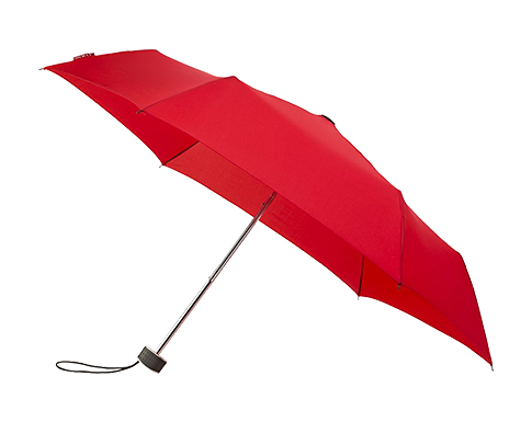 Shrewsbury Mini Flat Telescopic Umbrellas - Red
