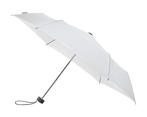 Shrewsbury Mini Flat Telescopic Umbrellas - White