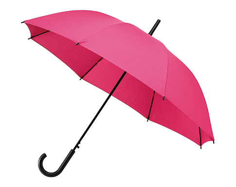 Impliva Falconetti Auto Walking Crook Handle Umbrellas - Magenta