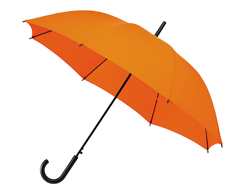 Impliva Falconetti Auto Walking Crook Handle Umbrellas - Orange
