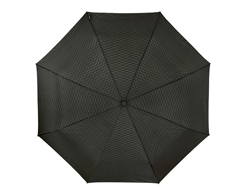 Impliva Chequers MiniMax Automatic Folding Umbrellas - Black