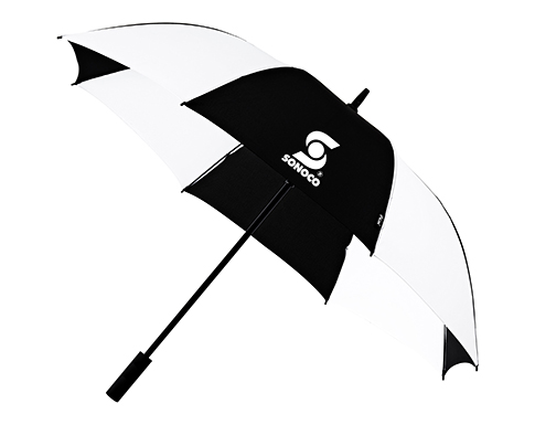 Impliva Scarsdale Value Automatic Golf Umbrellas - Black / White