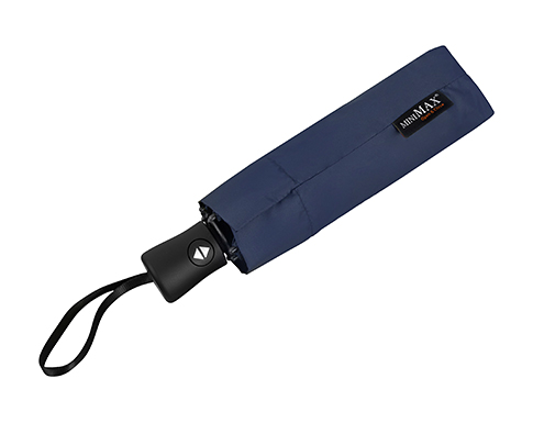 Impliva MiniMax Auto Open & Close Teflon Windproof Umbrellas - Navy Blue