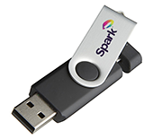 1gb On The Go Twister Micro USB FlashDrive - Full Colour