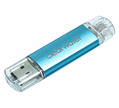 4gb On The Go Aluminium USB FlashDrive - Engraved