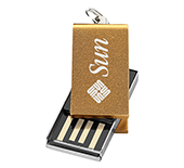 8gb Mini Aluminium Twister USB FlashDrive - Engraved