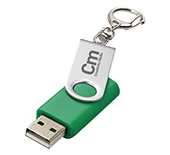 8gb Twister Keyring USB FlashDrive - Engraved
