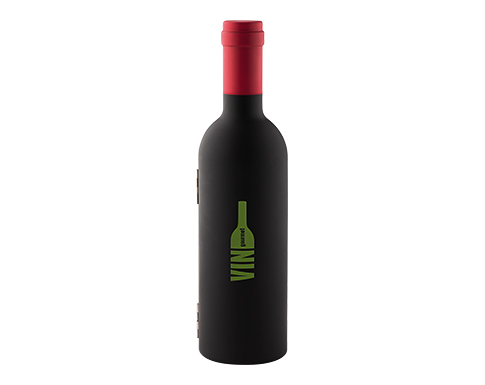 Venosa Wine Bottle Gift Sets - Black