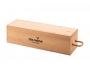 Wooden Wine Box With Cord Handle - Natural