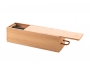 Wooden Wine Box With Cord Handle - Natural