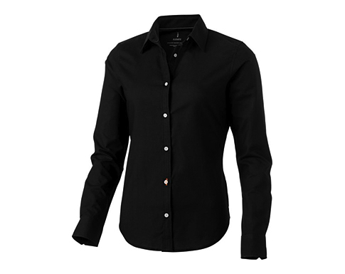 Vaillant Long Sleeve Women's Oxford Shirts - Black