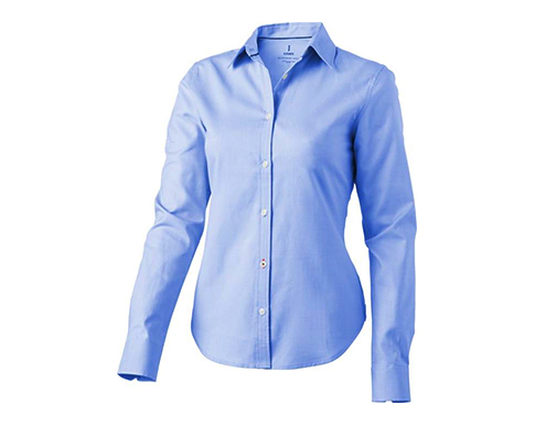 Vaillant Long Sleeve Women's Oxford Shirts - Light Blue