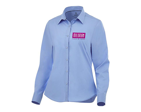 Hamell Long Sleeve Women's Shirts - Light Blue