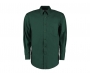 Kustom Kit Men's Corporate Oxford Shirt Long Sleeved Classic Fit - Bottle Green
