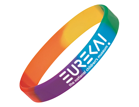 Express Silicone Wristbands Printed -  Rainbow