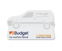 125 x 75mm Van Shaped Sticky Notes - White