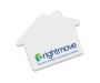 A7 House Shaped Sticky Notes - White