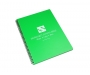 A4 Spectrum Polyprop Wirebound Notepads -  Grass Green
