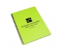 A4 Spectrum Polyprop Wirebound Notepads -  Lime Tonic