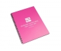 A4 Spectrum Polyprop Wirebound Notepads -  Cosmic Pink