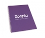 A5 Recycled Till Receipt Wire Bound Notepads - Berry Purple