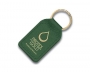 Small Rectangular Recycled Leather Keyfobs - Racing Green