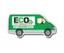 Van Shaped Paper Stickers - White