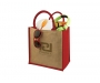 Bombay Natural Cotton Jute Gift Bags - Red