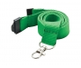 20mm Express Branded Flat Polyester Lanyards - Green 