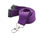 20mm Express Branded Flat Polyester Lanyards - Purple