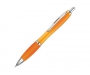 Branded Contour Frost Pens - Orange